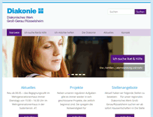 Tablet Screenshot of diakonie-kreisgg.de